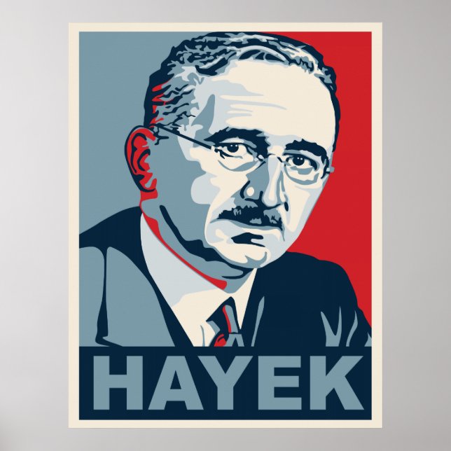 Poster Friedrich Hayek (Frente)