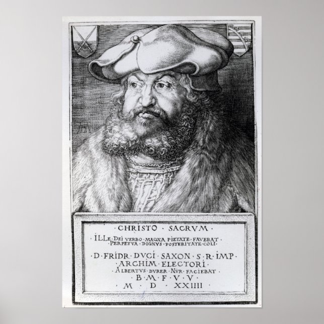 Pôster Friedrich III, Eleitor da Saxónia (Frente)