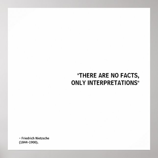 Pôster Friedrich Nietzsche Cote (Frente)