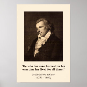 Poster Friedrich Schiller - Faça o seu melhor