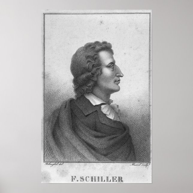Poster Friedrich Schiller gravado por Massol (Frente)