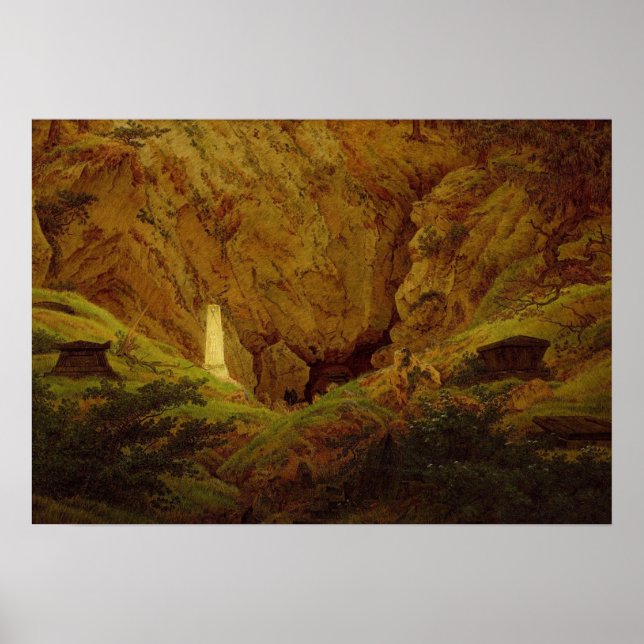 Poster Friedrich - Túmulo de Heróis Antigos (Frente)