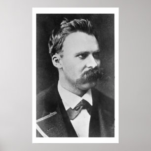Pôster Friedrich Wilhelm Nietzsche (1844-1900) 1873 (b/w