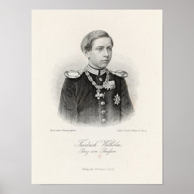 Poster Friedrich Wilhelm, Prinz von Preussen (Frente)