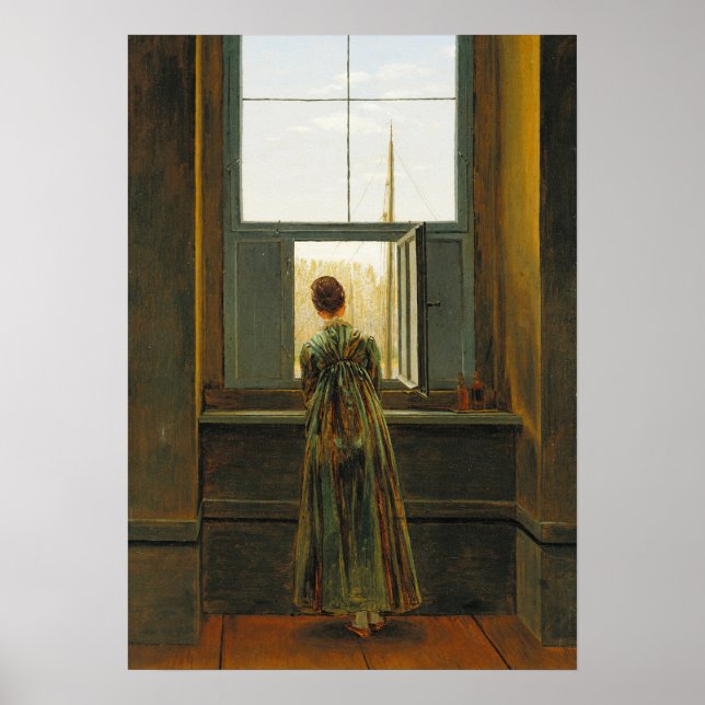 Poster Friedrich - Woman At Window (Frente)