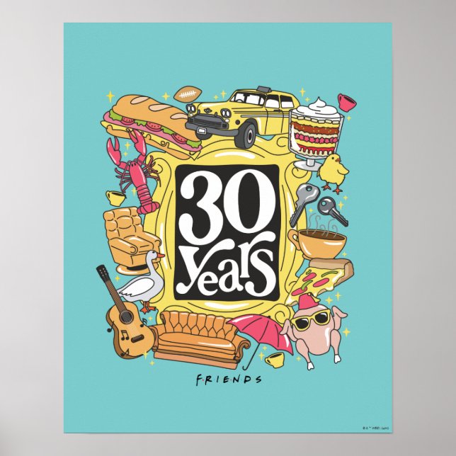 Poster FRIENDS™ | 30 Anos Gráfico (Frente)
