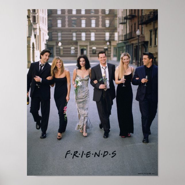 Poster FRIENDS™ | Casais com Roupas Formais (Frente)