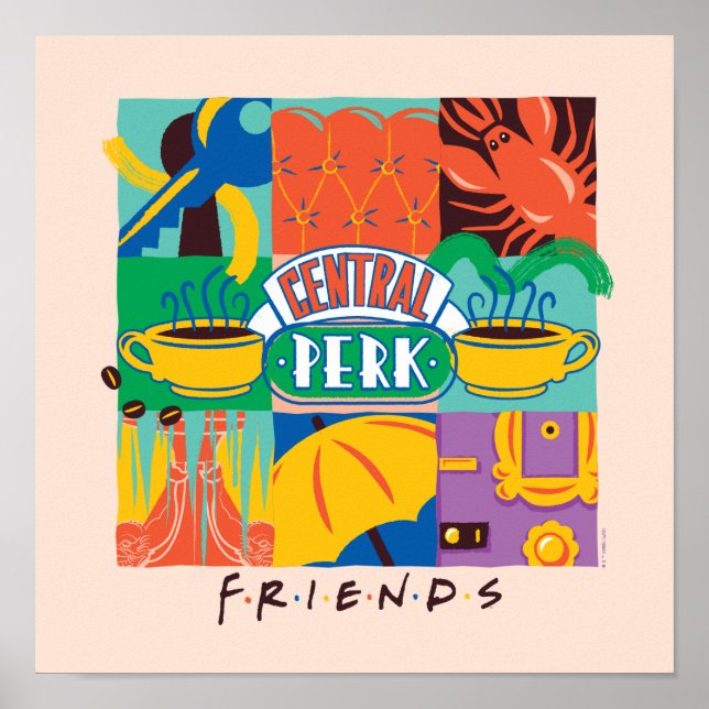 Poster FRIENDS™ | Central Perk Gráfico Vibrante (Frente)