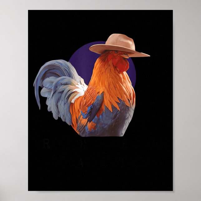 Poster Friends Come And Go Scrappy Stays Funny Chicken Me (Frente)