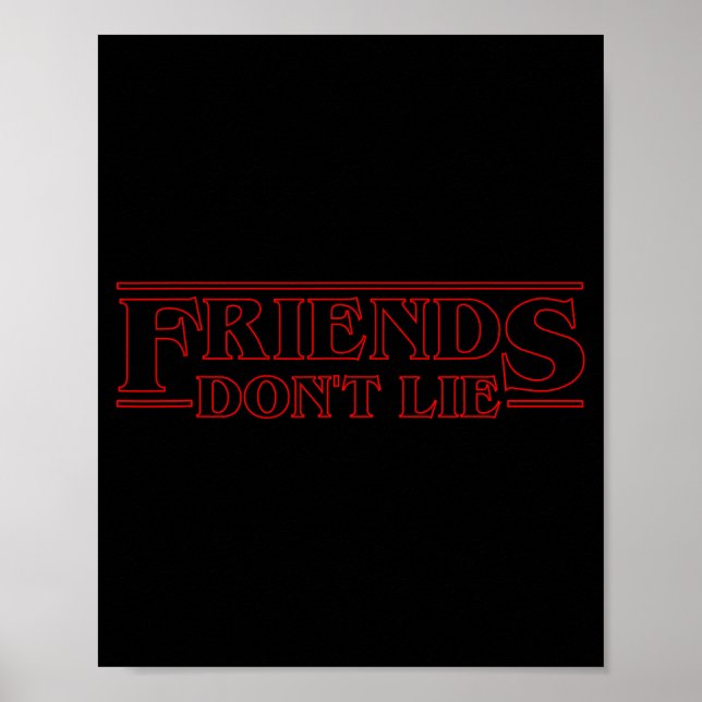 Poster Friends Don't Lie  (Frente)