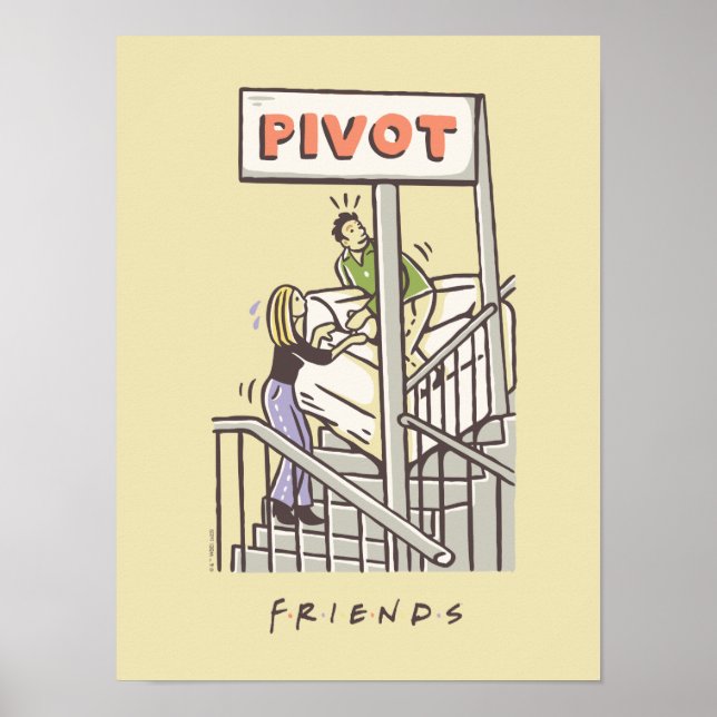 Poster FRIENDS™ | Ross e Rachel PIVOT (Frente)