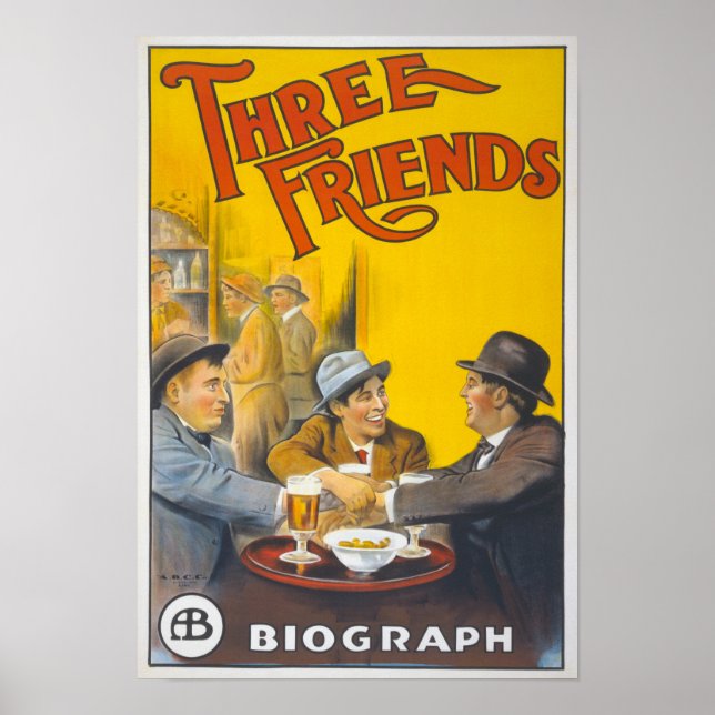 Poster Friends Unedited Vintage Photos Old Aesthetic Pict (Frente)