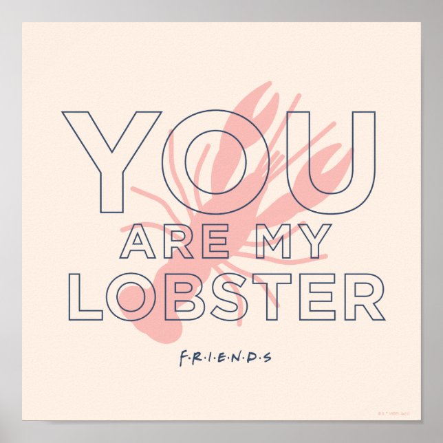 Poster FRIENDS™ | Você é Minha Lagosta (Frente)