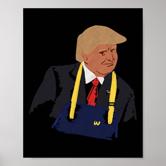 Poster Fries de Fazer Trump 2024 (Frente)