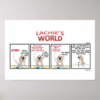 Poster Fries franceses vs Vegetais