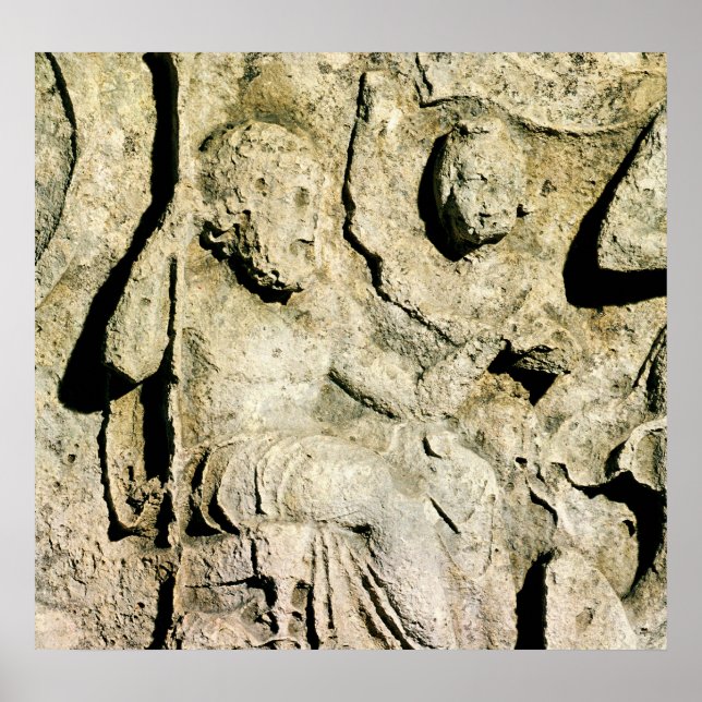 Pôster Frieze representando o Rei Priam e Hecuba (Frente)