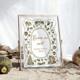 Poster Frio fora do inverno Bebês são doces Faça um trata