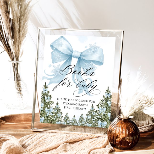 Poster Frio Fora do Inverno Livros de Arco Azul para Bebê (Criador carregado)