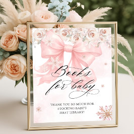 Poster Frio fora dos livros de Arcos cor-de-rosa para o i