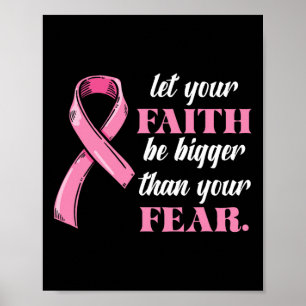 Poster Friso Faith Cancer de Sensibilização Medo Guerreir