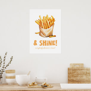 Poster Fritas e brilho