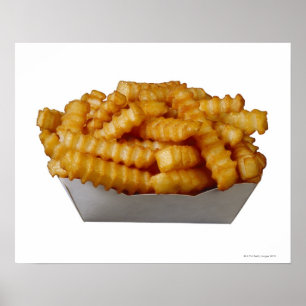 Poster Fritas francesas cortadas em rugas