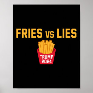 Poster Fritas Vs Mentiras Trump 2024 Trump 2024 Fritas Vs