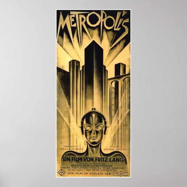Poster Fritz Lang Metropolis (Frente)