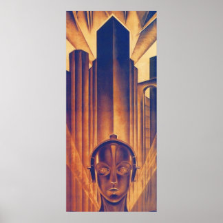 Poster Fritz Lang METROPOLIS 1927 Science Fiction Film Vi