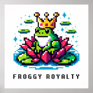Poster Froggy Royalty Fofo, Sapo
