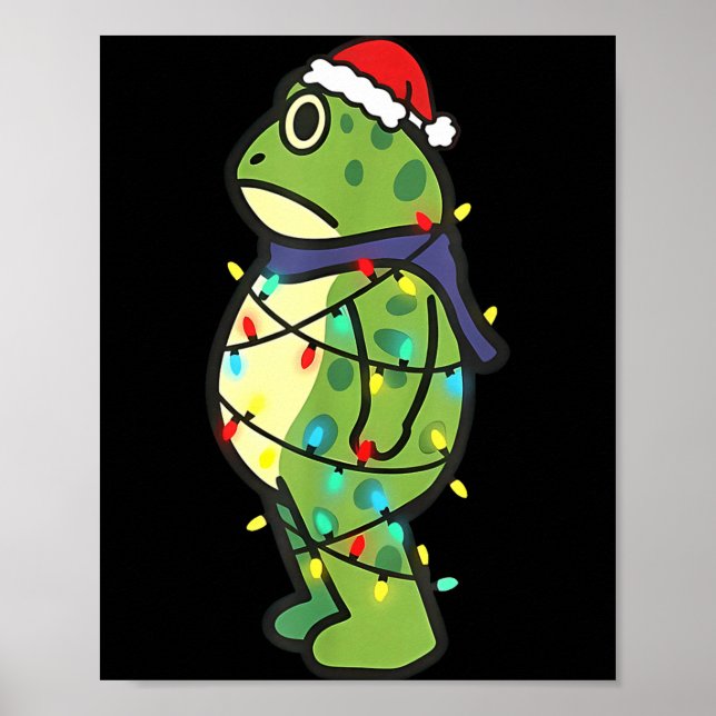 Poster Frogs Against Fascism Rtland Frog Protest Christma (Frente)