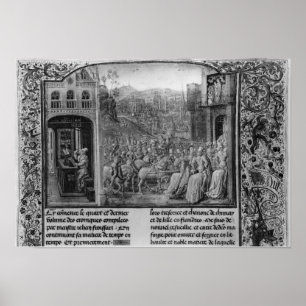 Poster Froissart escrevendo sua crónica