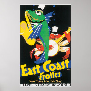 Poster Frolics da costa leste