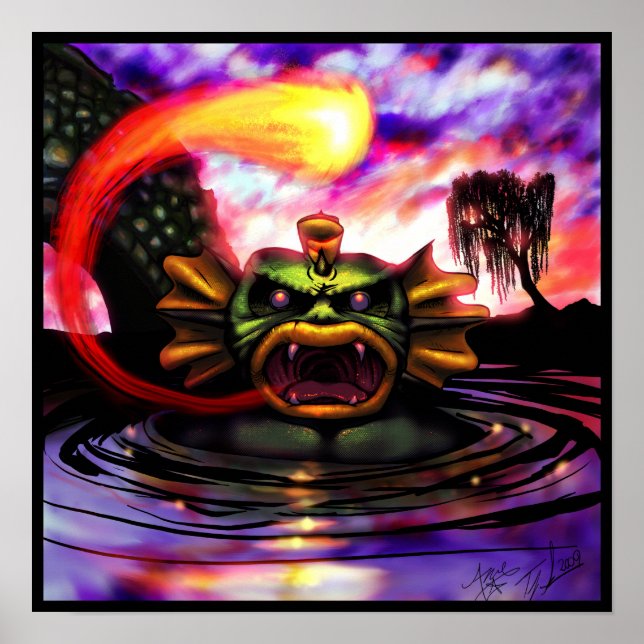 Poster From His Scaly Maw (Frente)