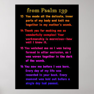 Poster From Psalm 139