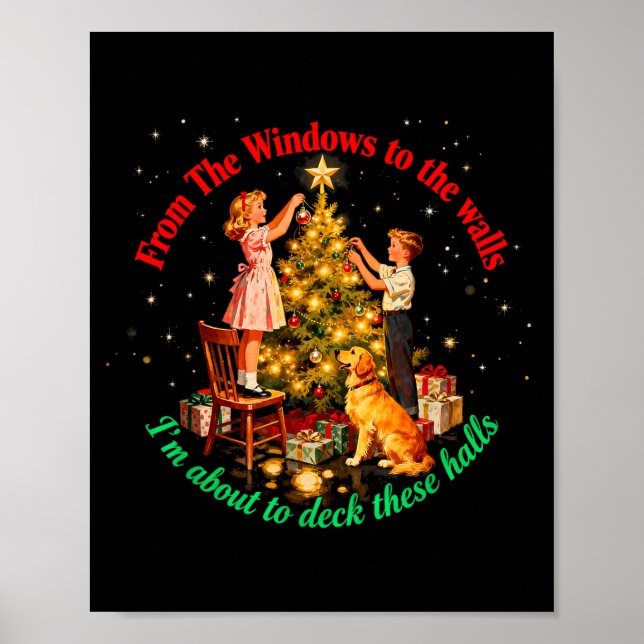 Poster From Windows To The Walls Deck These Halls Holiday (Frente)