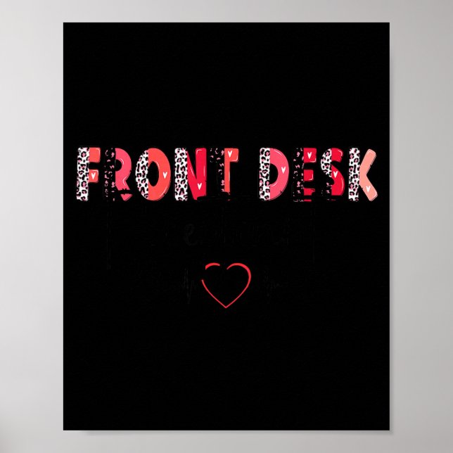 Poster Front Receptionist Desk Valentines Day Hostal Nurs (Frente)