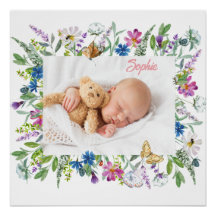 Fronteira de Flor Silvestre Foto 