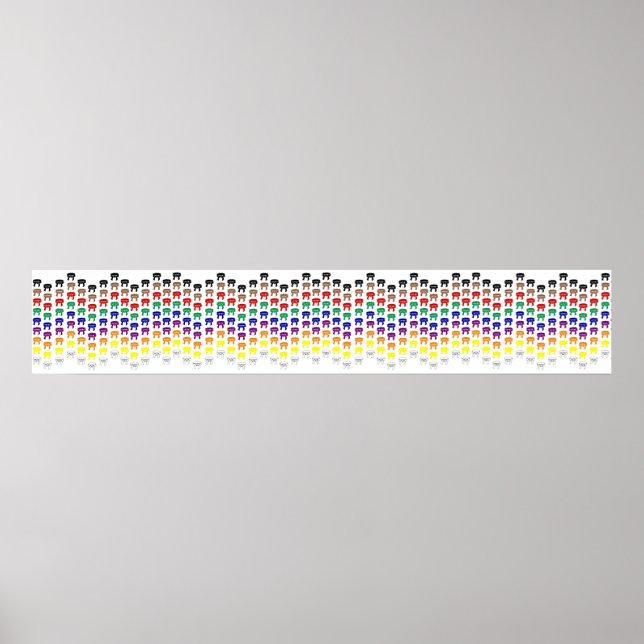 Poster Fronteira de Muro do Cinturão de Artes Marciais (Frente)