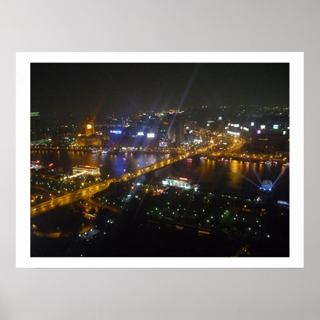 Poster fronteira noturna do cairo (Frente)