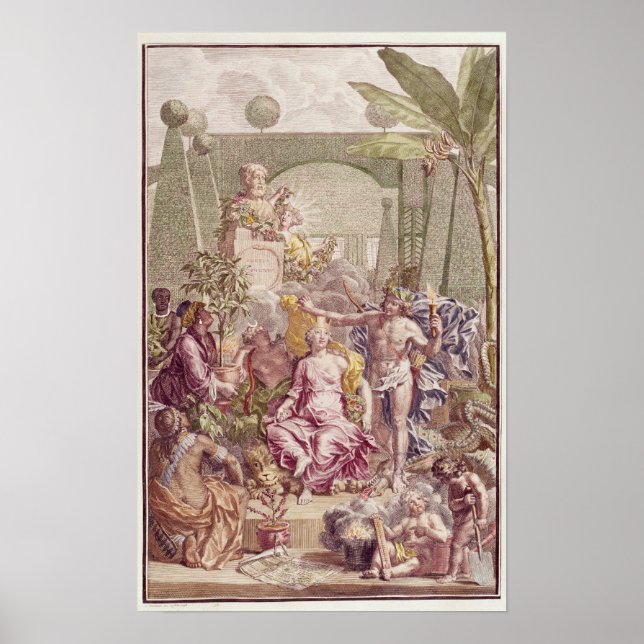 Pôster Frontispece, "Hortus Cliffortianus", de Carl (Frente)