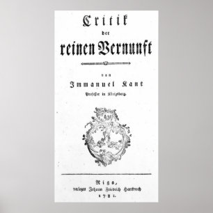 Pôster Frontispício 'da crítica de puro