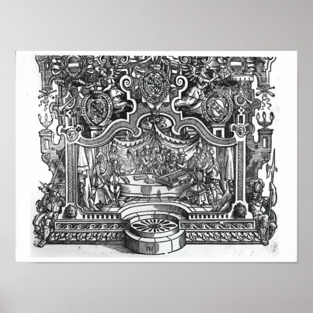 Pôster Frontispício das Messes por Roland de Lassus (Frente)