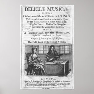 Poster Frontispício 'de Deliciae Musicae
