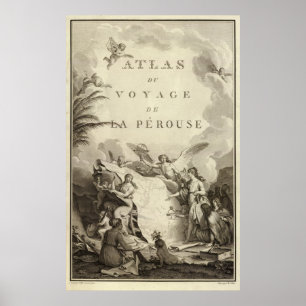 Poster Frontispício do atlas de France