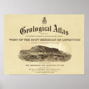 Pôster Frontispício Geological do atlas