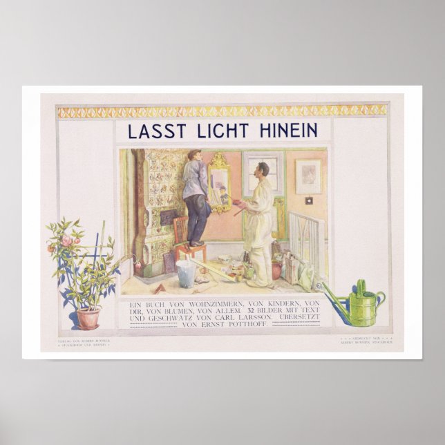 Poster Frontispício para "Lasst Licht Hinin" ("Deixe mais (Frente)