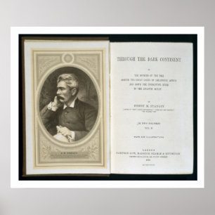 Pôster Frontispiece a "através do continente escuro", po