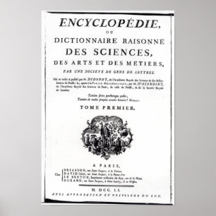 Pôster Frontispiece 'à enciclopédia