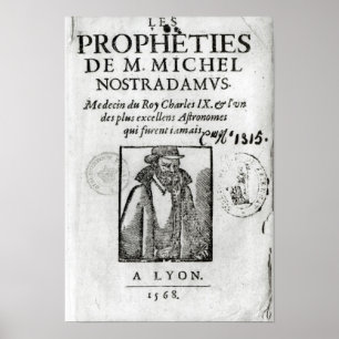 Pôster Frontispiece 'a Les Propheties de M. Michel